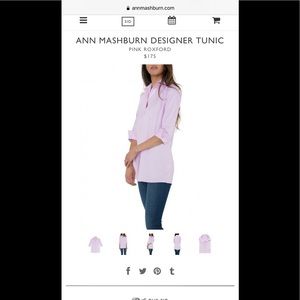 ANN MASHBURN PINK TUNIC TOP L